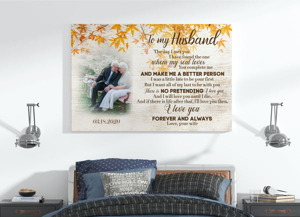 Gifts for Couples| Love Letter to My Husband  Canvas| I Love You Forever and Always|  Personalized Gifts for Couples| Gifts for  Husband on Birthday, Valentines’ Day CP130 Mihyfu