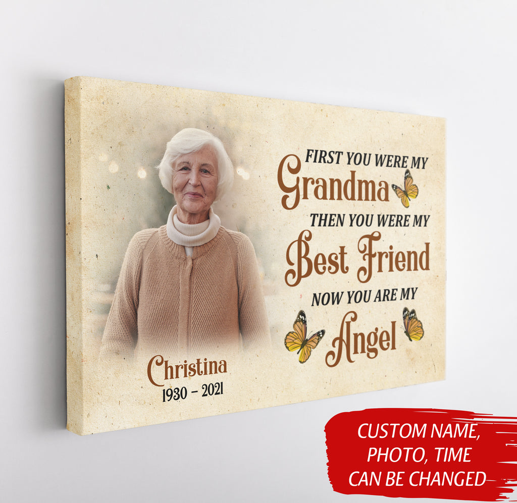 Personalized We'll Be Friends Until We're Old Canvas, Custom Photo