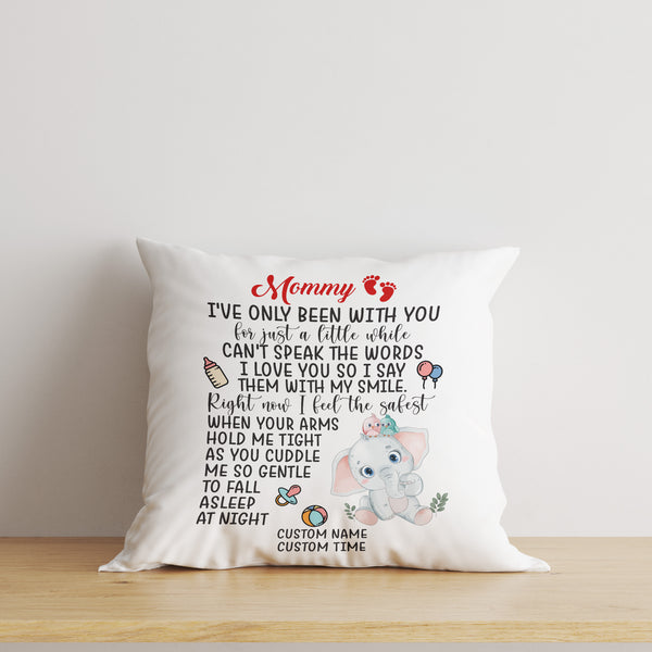 Custom New Mom Pillow, Gift for Mom To Be New Mom Expecting Mother First Mother's Day| JPL21