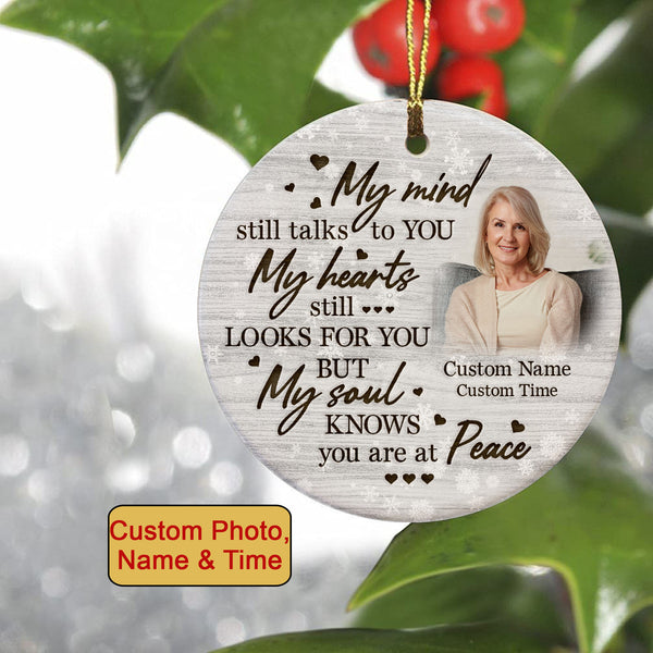 Memorial ornament - you are at peace, sympathy gifts for loss, remembrance gifts, keepsake ornament| ONT49