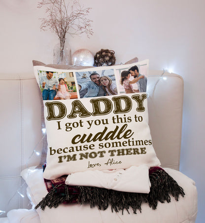 Daddy Personalized Pillow (Insert Included) Custom Photo Collage Father's Day Gift 1-side Print Case| NPL42