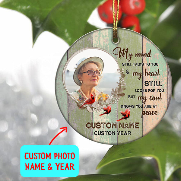 You are at peace, memorial ornament, sympathy ornament for loss, bereavement gift, in loving memory| ONT72