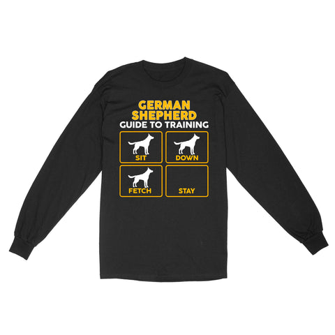 German Shepherd Standard Long Sleeve | Funny Guide to Training dog - FSD2401D08