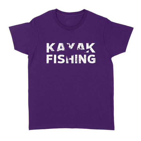 Kayak fishing women T-shirt kayak Angler Bass Fishing gift - FSD1177