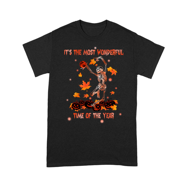 Products Skeleton Dancing Halloween T-shirt, Funny Skeleton Shirt Halloween Gift It's The Most Wonderful Time - TN161 M06