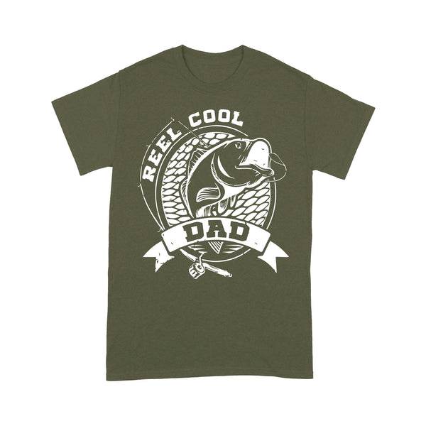Reel Cool Dad T-shirt | Fishing Shirt for Men, Father's Day Gift for Fishing Daddy, New Dad Fishermen | NTS26 Myfihu