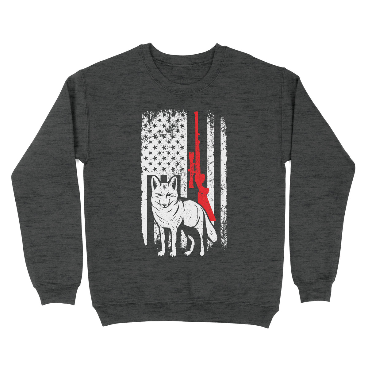 Coyote Hunting American Flag Shirts Predator Coyote Hunter Sweatshirt - FSD3053 D02