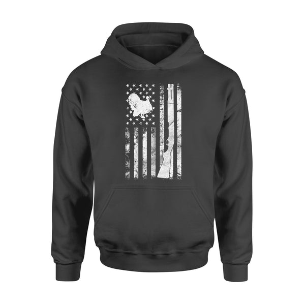 Hunting Shirt with American Flag 4th July, Shotgun Hunting Shirt, Turkey Hunting Shirt, Gifts for Hunters D05 NQS1338 - Standard Hoodie