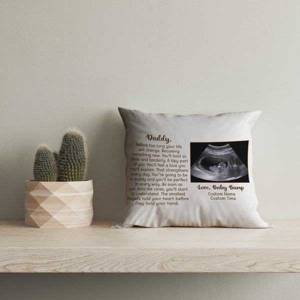 Personalized Pillow for New Dad| First Father's Day Gift for Husband, Dad To Be, 1st Time Dad| JPL95