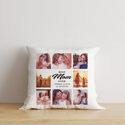 Best Mom Ever Personalized Pillow, Mom Grandma Mother's Day Gift, Mommy Birthday Christmas Keepsake| NPL36