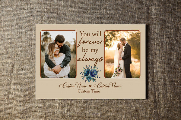 Personalized Anniversary Canvas for Couple| Custom Thought Gift for Husband, Gift for Wife, Gift for Her, Gift for Him on Valentine's Day, Wedding Anniversary, Christmas| JC460