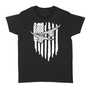 Duck Hunting American Flag Clothes, Shirt for Hunting - Standard Women's T-shirt