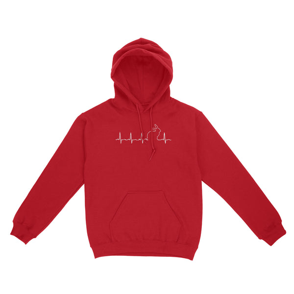 Men’s Rabbit hunting Shirt, Rabbit Pulse Heartbeat Hoodie - FSD3787 D06