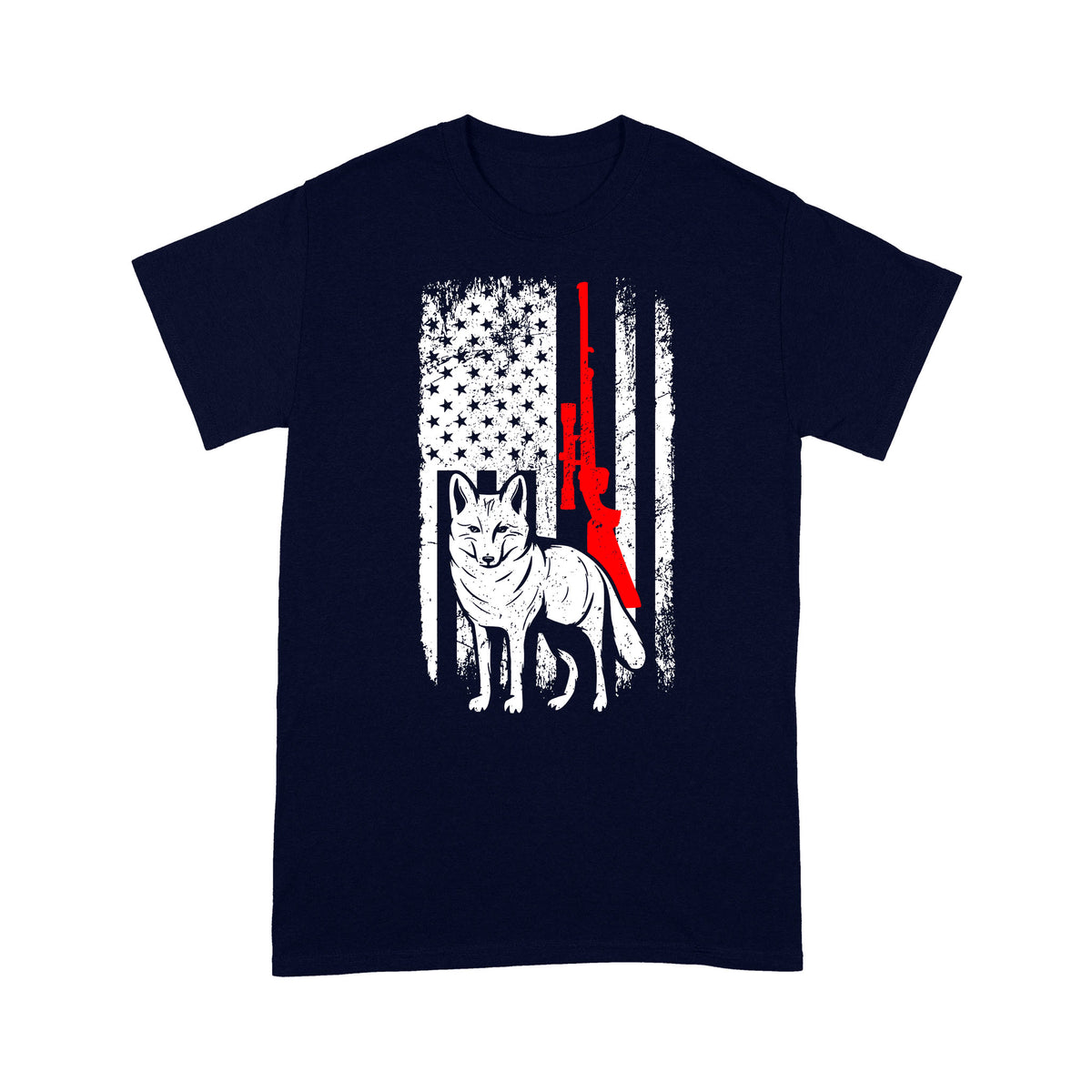 Coyote Hunting American Flag Shirts Predator Coyote Hunter T-shirt - FSD3053 D02