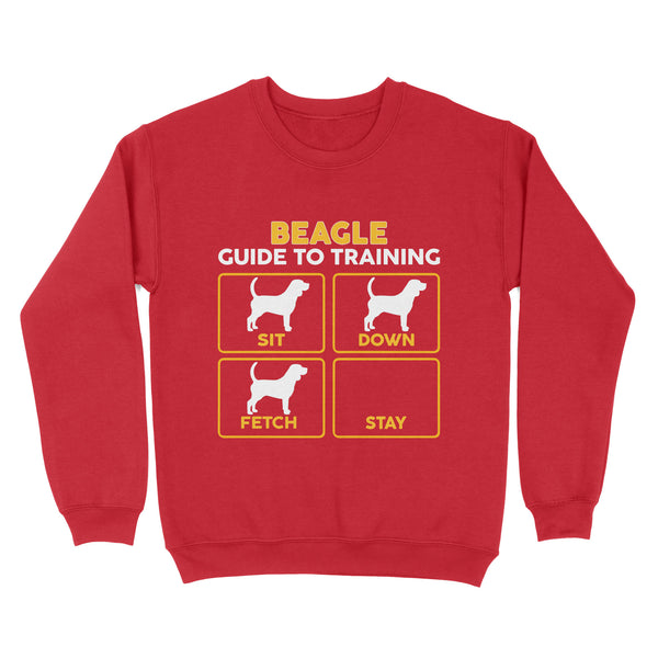 Beagle Standard Sweatshirt | Funny Guide to Training dog - FSD2404D08