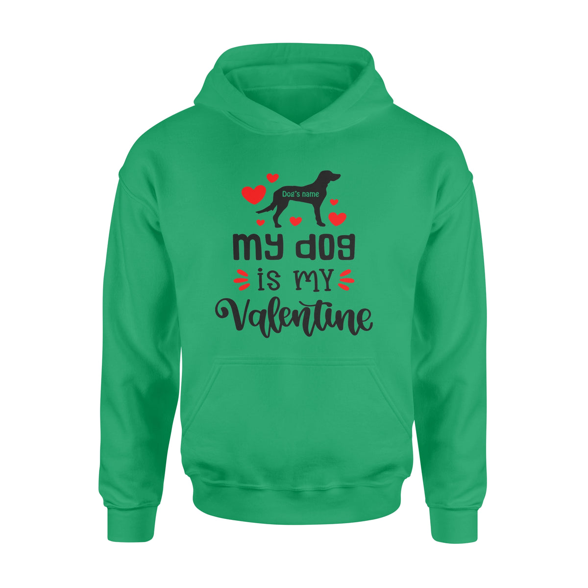 My dog is my valentine custom dog's Name shirt, valentine gift for dog mom dog dad - FSD1326D08