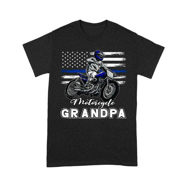 Grandpa Dirt Bike Men T-shirt - Motorcycle Grandpa - Cool Old Man Motocross Biker Tee| NMS210 A01