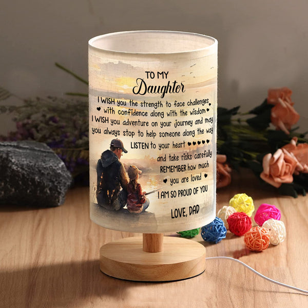 Father Daughter Fishing Table Lamp gifts for Daughter from Dad, Dad Daughter Fishing Lamp Daughter gifts CTNL2