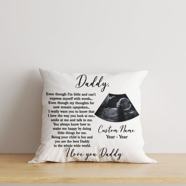 New Dad Personalized Pillow| First Father's Day Gift, Dad To Be, 1st Time Dad, Expecting Father| JPL103