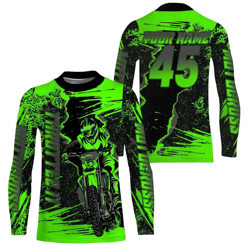 custom motocross gear Throttle It custom motocross jersey UPF30+ kid mens womens dirt bike o – Myfihu