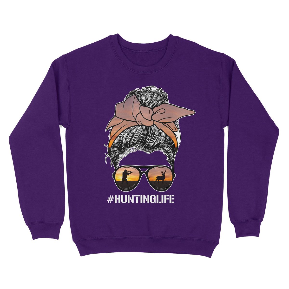 Christmas gift, hunting gift for hunter wife hunting life sweatshirt TAD02
