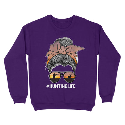 Christmas gift, hunting gift for hunter wife hunting life sweatshirt TAD02
