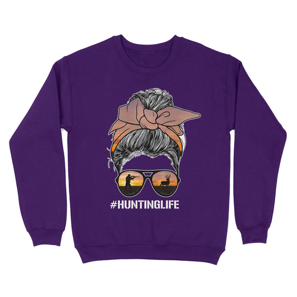 Christmas gift, hunting gift for hunter wife hunting life sweatshirt TAD02