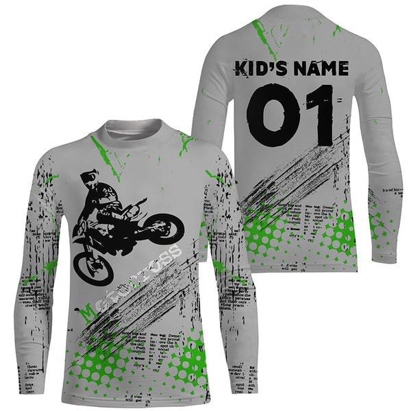 Personalized Motocross Jersey UPF30+ Freestyle FMX Dirt Bike Riders Off-road Motorcycle Racing NMS1322