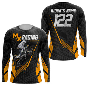 Custom Motocross Jersey MX Racing UPF30+ Dirt Bike Number and Name Adult&Kid Off-Road Motorcycle| NMS1317