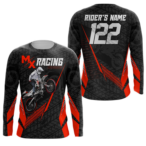 Custom Motocross Jersey MX Racing UPF30+ Dirt Bike Number and Name Adult&Kid Off-Road Motorcycle| NMS1316