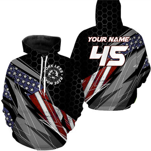 Personalized Motocross Hoodie Adult Dirt Bike MX Racing Hooded Jersey Work Less Ride More NMS1301