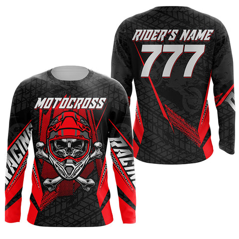 Motocross kid men women jersey personalized dirt bike for youth UPF30+ off-road motorcycle shirt PDT356