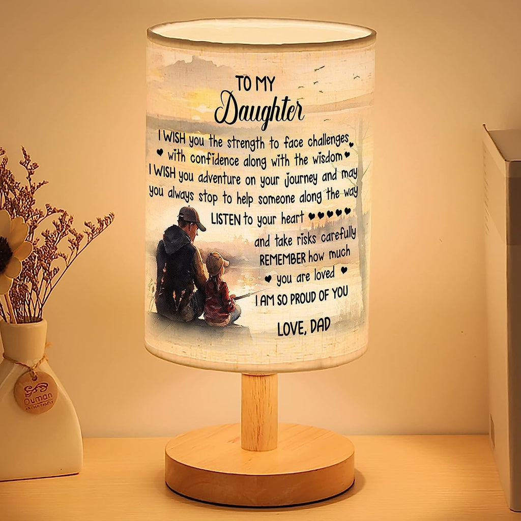 Father Daughter Fishing Table Lamp gifts for Daughter from Dad, Dad Da –  Myfihu