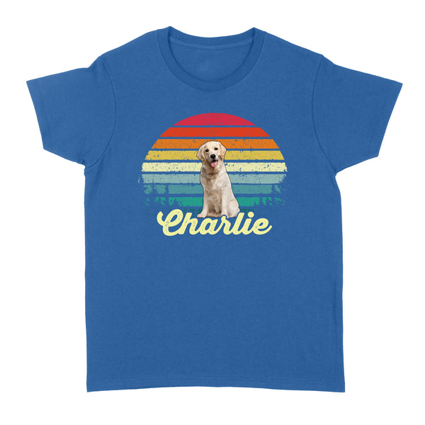 Custom Pet Photo Women's T-shirt, Personalized Dog Shirt, Gift for Dog Lover TN43