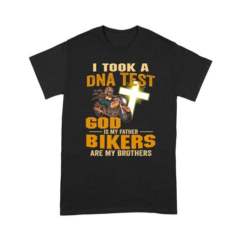 God Is Father Bikers Are Brother - Motorcycle Men T-shirt, Cool Biker Tee, Christian Rider| NMS40 A01