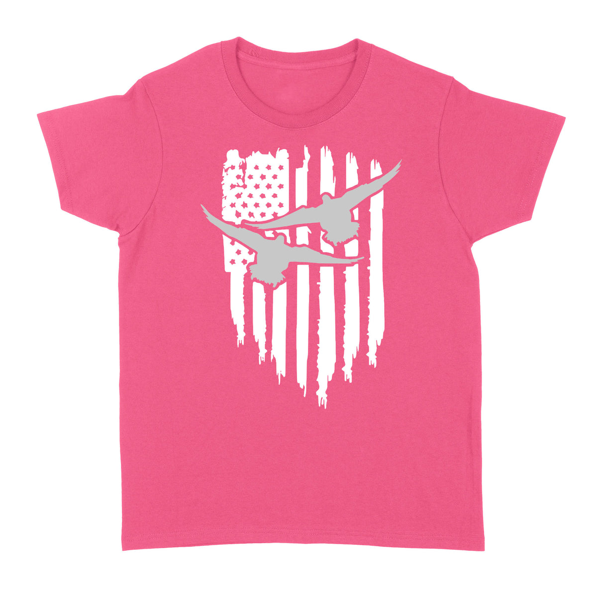Duck Hunting American Flag Clothes, Shirt for Hunting - Standard Women's T-shirt