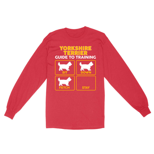 Yorkshire Terrier Standard Long Sleeve | Funny Guide to Training dog - FSD2411D08