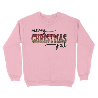 Merry Christmas Y'all Sweatshirt FFS - IPHW1921
