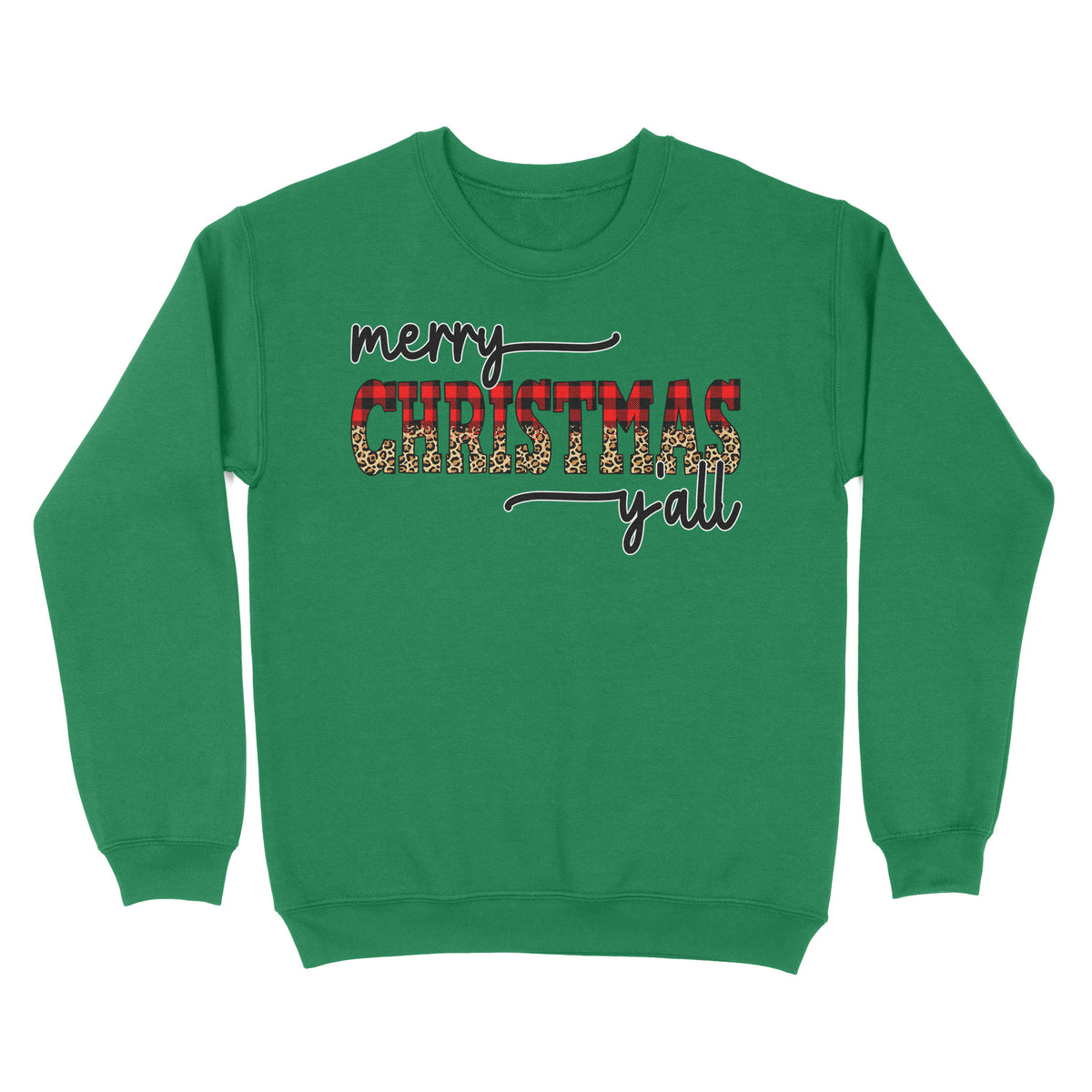 Merry Christmas Y'all Sweatshirt FFS - IPHW1921