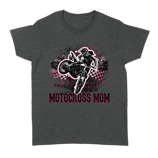 Motocross Mom Rider T-shirt, Cool MX Mama Mother's Day Gift Female Motorcycle Rider| NMS354 A01