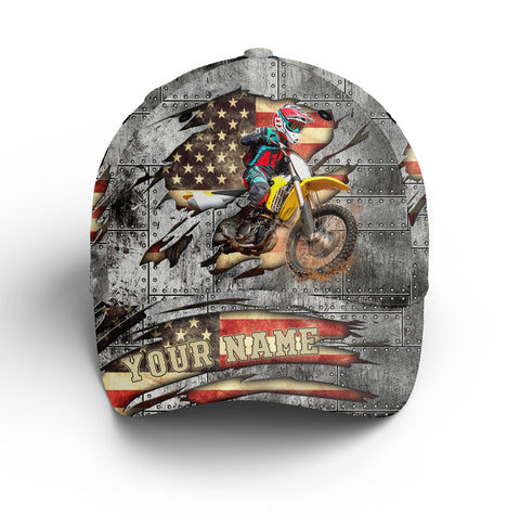 Personalized Rider Cap - Dirt Bike BWB Hat, 2 Stroke Bike Off-road Riders, American Motorcycle Lovers| NMS378