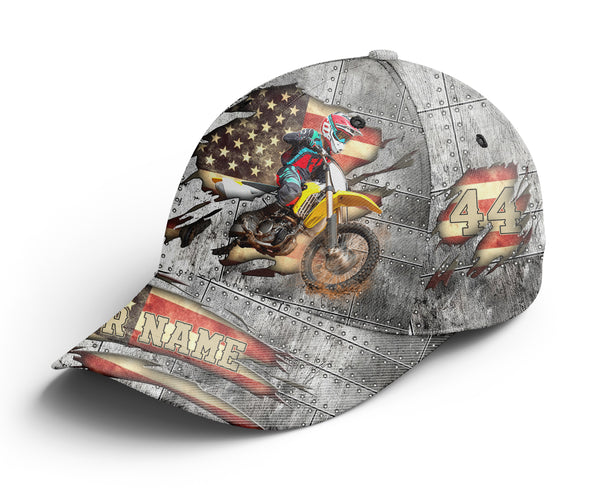 Personalized Rider Cap - Dirt Bike BWB Hat, 2 Stroke Bike Off-road Riders, American Motorcycle Lovers| NMS378