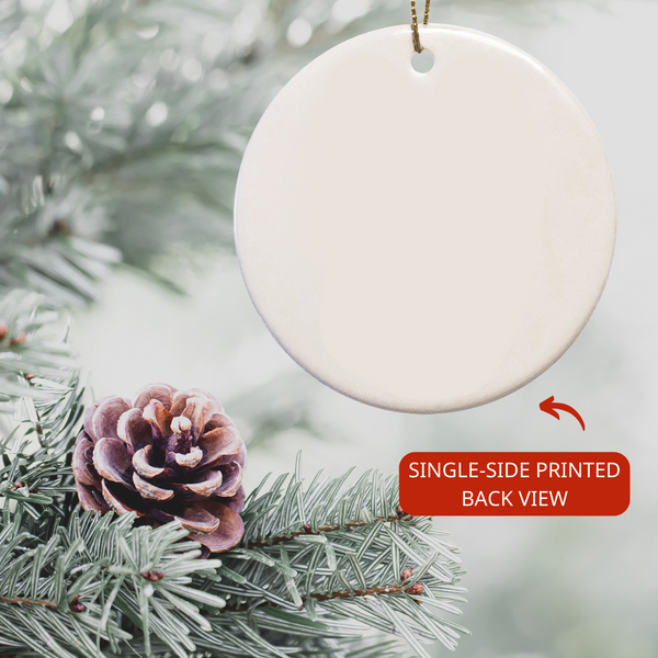 Personalized Ornament, Remembrance Ornament on Christmas, Sympathy gift for loss of loved one - OVT07