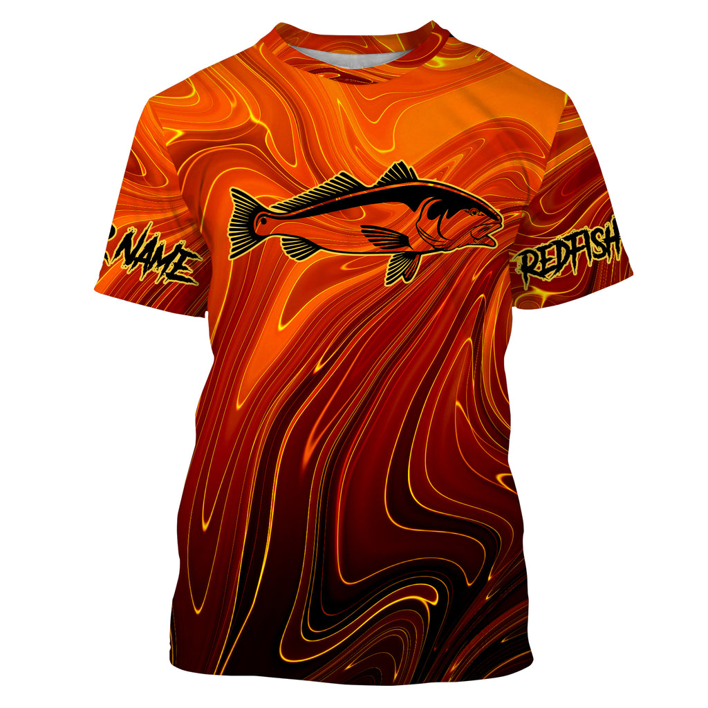 Bass Fishing Orange Camo Performance Fishing Shirt, Custom Fishing Jer –  Myfihu