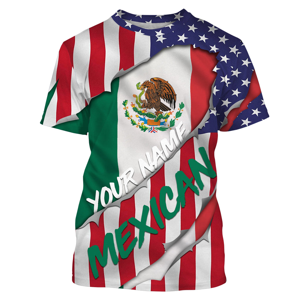 Bass Fishing Mexican Flag Custom UV Long Sleeves Shirts, Performance Fishing Shirts TTS0153 Kid Long Sleeves UPF / M