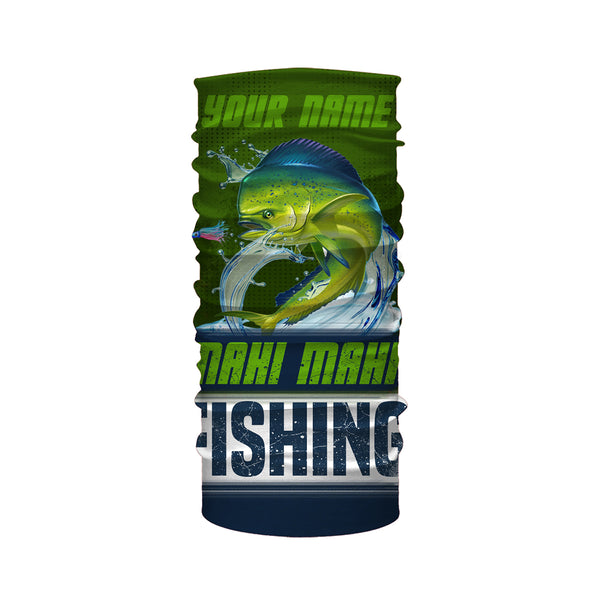 Mahi mahi ( Dorado) Fishing Customize Name UV protection quick dry UPF 30+ long sleeves fishing shirts, gifts for fishing lover HVFS005