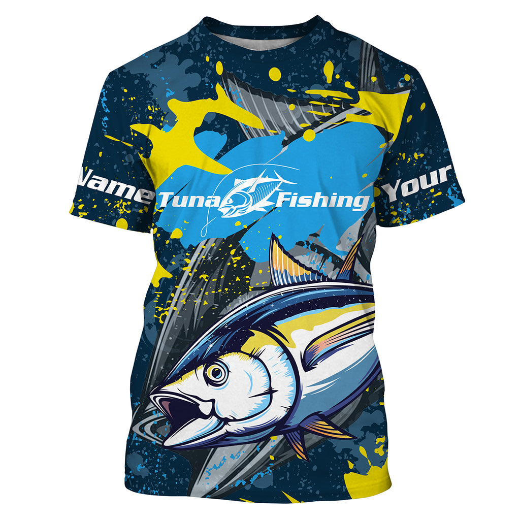 Beautiful Yellowfin Tuna Fishing Shirt UPF 30+ Performance