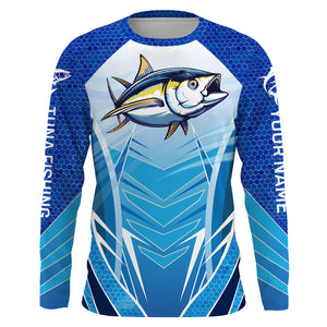 Beautiful Tuna Fishing Shirt Long Sleeve, T Shirt UPF 30+ Performance Clothing, Personalized Fishing Gifts HVFS014