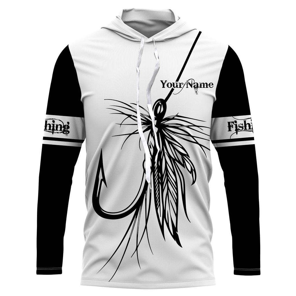Fly Fishing Hook UV Protection Shirts Personalized Fishing Apparel Gift for Men, Women and Kid TTN43, Long Sleeves UPF / 3XL