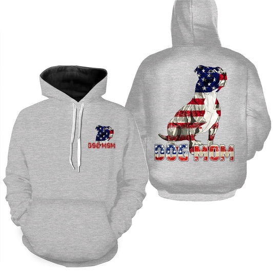 American Pit Bull Terrier dog flag shirts for humans dog mom sweatshirt gift TATS215